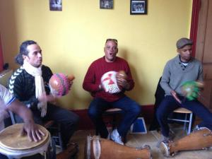 Oli Saville Joins Tony Urdaneta and Hammadi Rencurrel for a rehearsal. Photo Mish Aminoff Moon